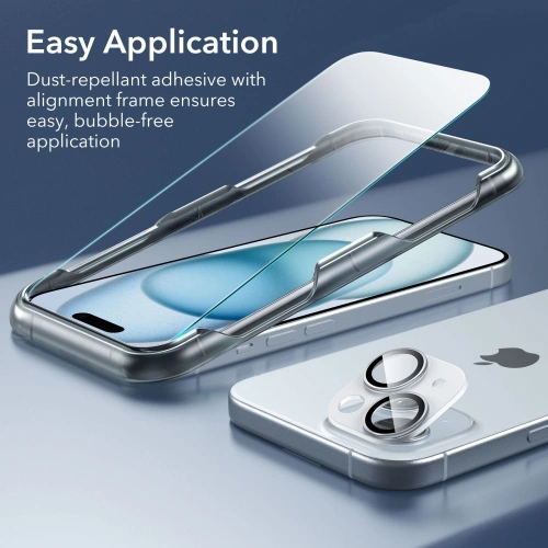 Kup Zestaw etui + szkło na ekran + osłona na obiektyw ESR Classic Pro Set Halolock MagSafe Apple iPhone 15 Clear - ESR802 - {ean13} - Sklep Home Screen