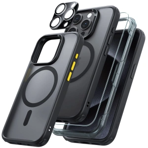 Kup Zestaw etui + szkło na ekran + osłona na obiektyw ESR Classic Pro Set Halolock MagSafe Apple iPhone 15 Pro Forsted Black - ESR803 - {ean13} - Sklep Home Screen