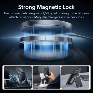 Kup Zestaw etui + szkło na ekran + osłona na obiektyw ESR Classic Pro Set Halolock MagSafe Apple iPhone 15 Pro Forsted Black - ESR803 - {ean13} - Sklep Home Screen