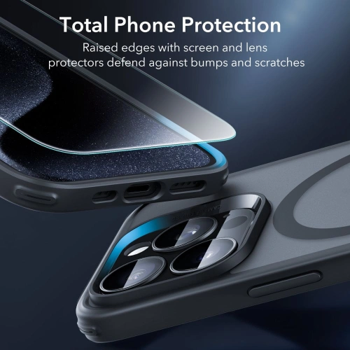 Kup Tok + képernyővédő üveg + lencse védő ESR Classic Pro Set Halolock MagSafe Apple iPhone 15 Pro Max Frosted Black - ESR804 - {ean13} - Sklep Home Screen