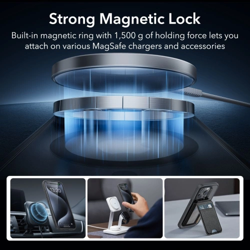 Kup Case-Set + Displayschutz + Objektivschutz ESR Classic Pro Set Halolock MagSafe Apple iPhone 15 Pro Max Frosted Black - ESR804 - {ean13} - Sklep Home Screen