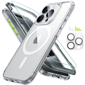 Kup Zestaw etui + szkło na ekran + osłona na obiektyw ESR Classic Pro Set Halolock MagSafe Apple iPhone 15 Pro Max Clear - ESR805 - {ean13} - Sklep Home Screen