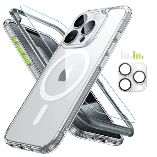 Kup Tok készlet + képernyő üveg + objektív védő ESR Classic Pro Set Halolock MagSafe Apple iPhone 15 Pro Max Clear - ESR805 - {ean13} - Sklep Home Screen