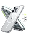 Sada pouzdra + sklo na displej + ochrana objektivu ESR Classic Pro Set Halolock MagSafe Apple iPhone 15 Pro Max Clear
