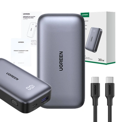 Kup Powerbanka 10000mAh UGREEN Nexode PB502 USB-A, USB-C 30W PD černá - UGR1828 - {ean13} - Sklep Home Screen