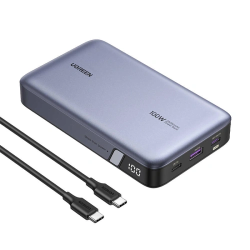 Kup Powerbank 20000mAh UGREEN PB720, USB-A, 2xUSB-C 100W PD szürke - UGR1830 - {ean13} - Sklep Home Screen