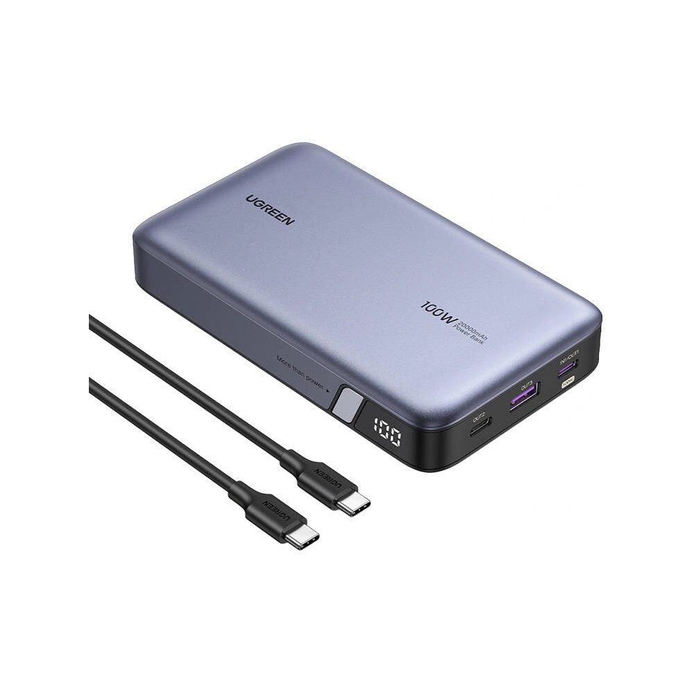 Powerbank 20000mAh UGREEN PB720, USB-A, 2xUSB-C 100W PD szary - Powerbanki - Ugreen