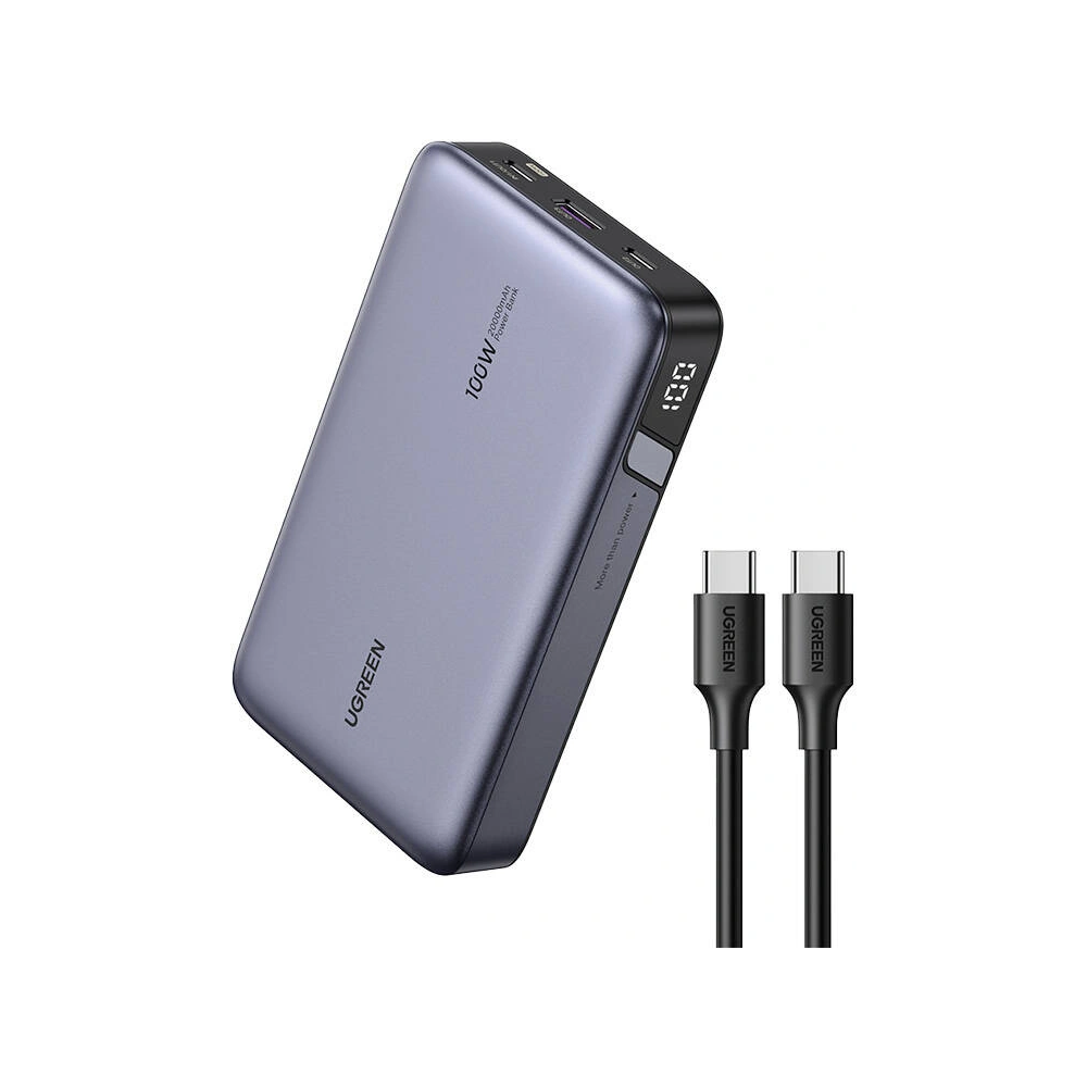 Powerbank 20000mAh UGREEN PB720, USB-A, 2xUSB-C 100W PD szary - Powerbanki - Ugreen