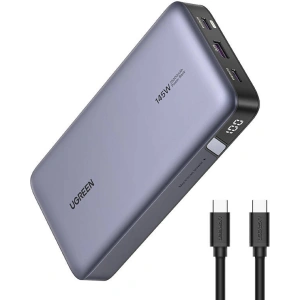 Buy UGREEN PB205 powerbank 25000mAh USB-A, 2xUSB-C 145W PD grey - UGR1831 - {ean13} - Home Screen Store Europe