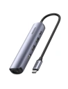 Kup UGREEN Revodok CM418 Adapter USB-C / 2xUSB-A, HDMI 4K30Hz, RJ45 1Gbps, PD 100W grau - UGR1835 - {ean13} - Sklep Home Screen