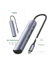 Kup UGREEN Revodok CM418 Adapter USB-C / 2xUSB-A, HDMI 4K30Hz, RJ45 1Gbps, PD 100W grau - UGR1835 - {ean13} - Sklep Home Screen