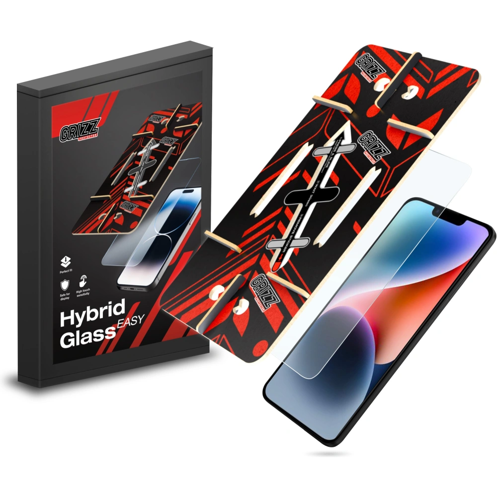 Szkło hybrydowe GrizzGlass HybridGlass Easy do Apple iPhone 14