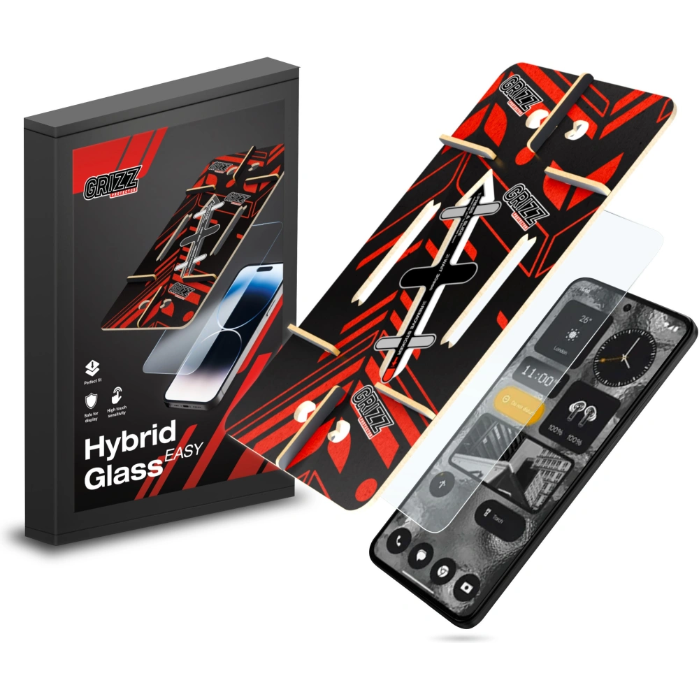 Szkło hybrydowe GrizzGlass HybridGlass Easy do Nothing Phone 2a / 2a Plus