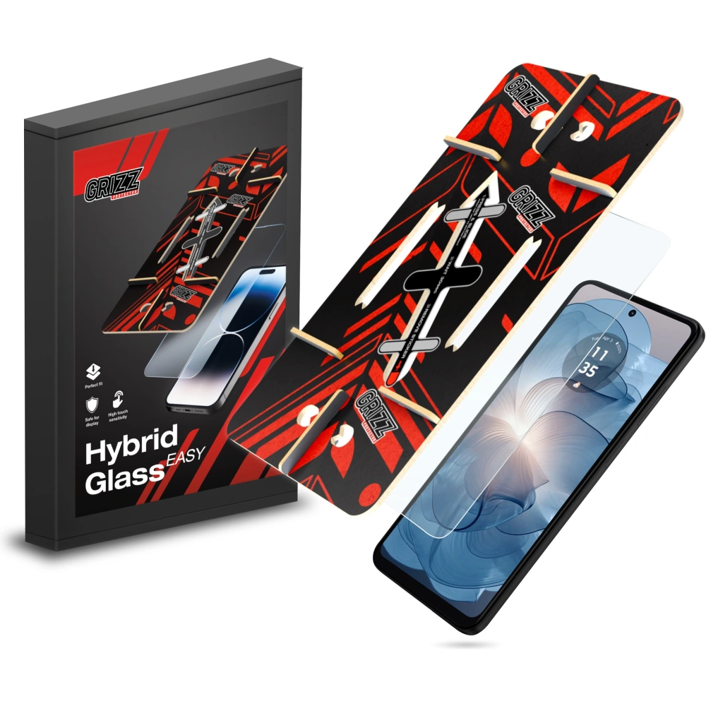 Szkło hybrydowe GrizzGlass HybridGlass Easy do Motorola Moto G24 Power