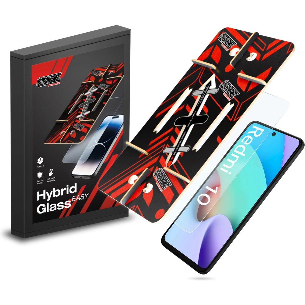Szkło hybrydowe GrizzGlass HybridGlass Easy do Xiaomi Redmi 10 2022