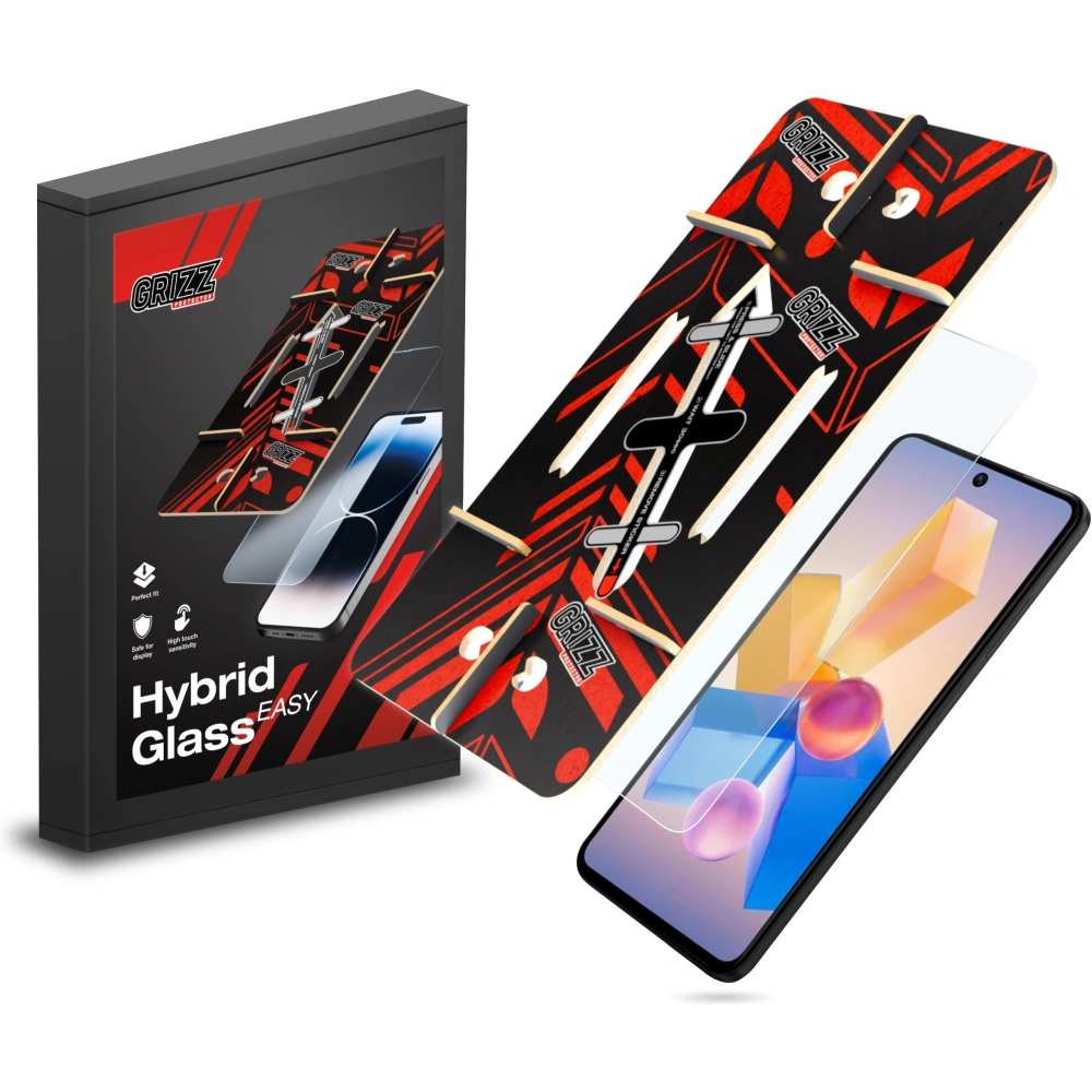 Szkło hybrydowe GrizzGlass HybridGlass Easy do Infinix Hot 40 Pro