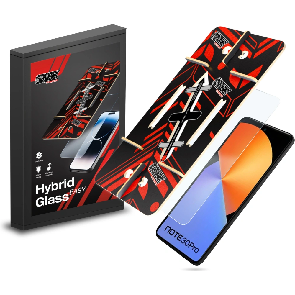Szkło hybrydowe GrizzGlass HybridGlass Easy do Infinix Note 30 Pro