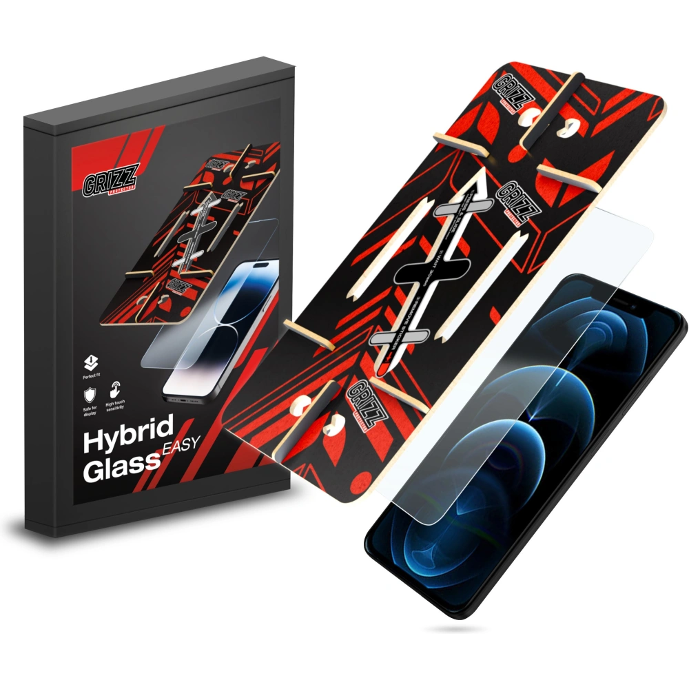 Szkło hybrydowe GrizzGlass HybridGlass Easy do Apple iPhone 12 Pro Max