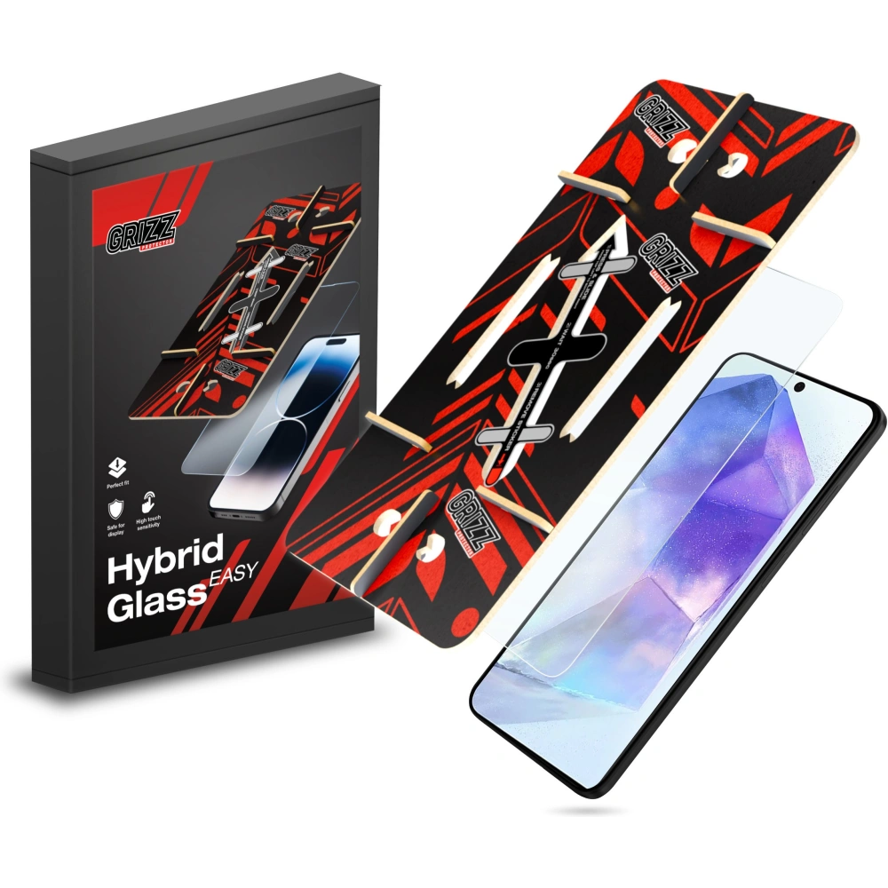 Szkło hybrydowe GrizzGlass HybridGlass Easy do Samsung Galaxy A35