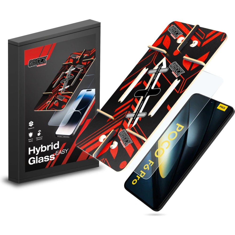 Szkło hybrydowe GrizzGlass HybridGlass Easy do Xiaomi POCO F6 Pro