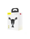 Buy Baseus Gravity Aluminium Air Vent Car Mount Black - BSU674BLK - {ean13} - Home Screen Store Europe