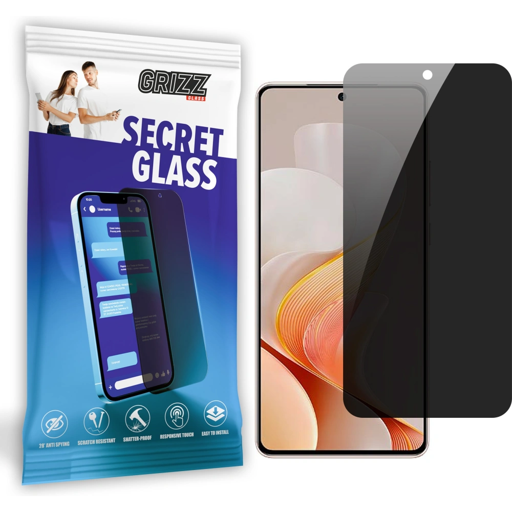 Matowe szkło prywatyzujące GrizzGlass SecretGlass do Vivo S19