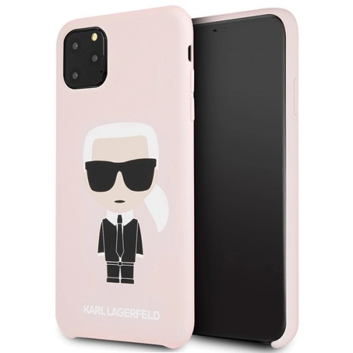 Kup Karl Lagerfeld KLHCN65SLFKPI iPhone 11 Pro Max hardcase světle růžový/light pink Silicone Iconic - KLD182PNK - {ean13} - Sklep Home Screen