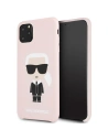 Karl Lagerfeld KLHCN65SLFKPI iPhone 11 Pro Max hardcase světle růžový/light pink Silicone Iconic