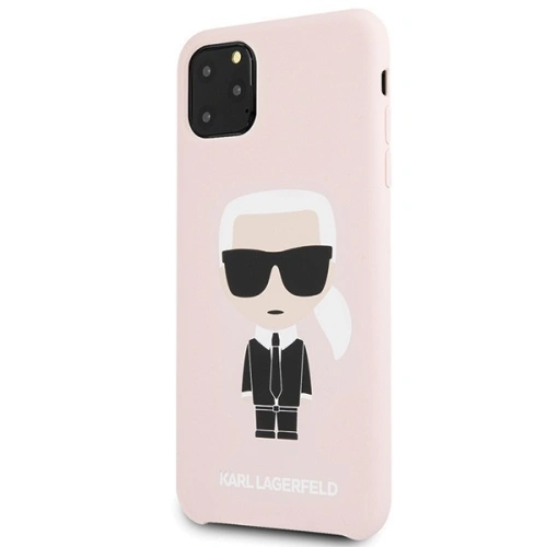 Buy Karl Lagerfeld KLHCN65SLFKPI iPhone 11 Pro Max hardcase light pink Silicone Iconic - KLD182PNK - {ean13} - Home Screen Store Europe