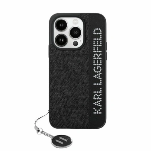Kup Etui Karl Lagerfeld KLHCP15SPSAKDGCK Apple iPhone 15 / 14 / 13 hardcase Saffiano Rhinestones & Charm černý/black - KLD2002 - {ean13} - Sklep Home Screen