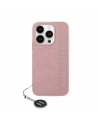 Etui Karl Lagerfeld KLHCP15SPSAKDGCP Apple iPhone 15 / 14 / 13 hardcase Saffiano Rhinestones & Charm różowy/pink