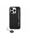 Karl Lagerfeld KLHCP15XPSAKDGCK Apple iPhone 15 Pro Max hardcase Saffiano Rhinestones & Charm black