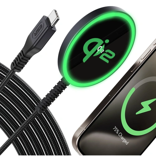Kup Ładowarka indukcyjna ESR HaloLock QI2 Mini Magnetic MagSafe 15W black - ESR806 - {ean13} - Sklep Home Screen