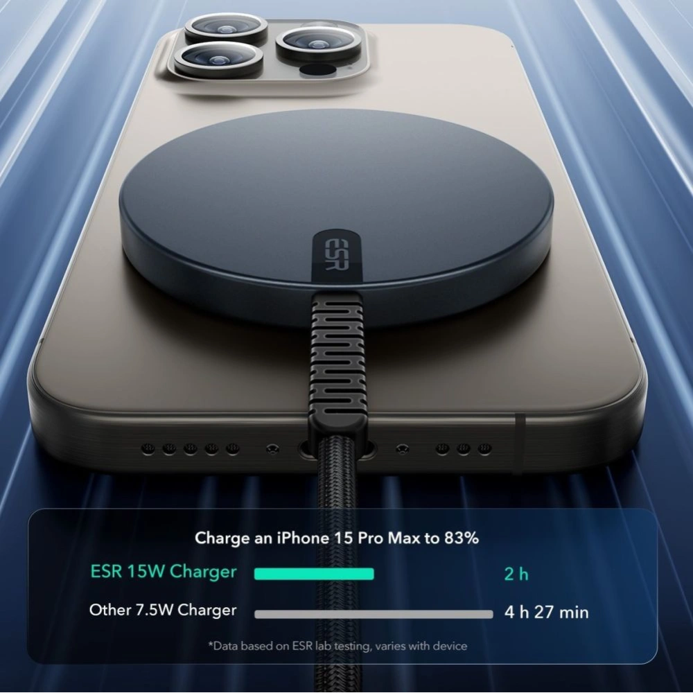 Ładowarka indukcyjna ESR HaloLock QI2 Mini Magnetic MagSafe 15W black