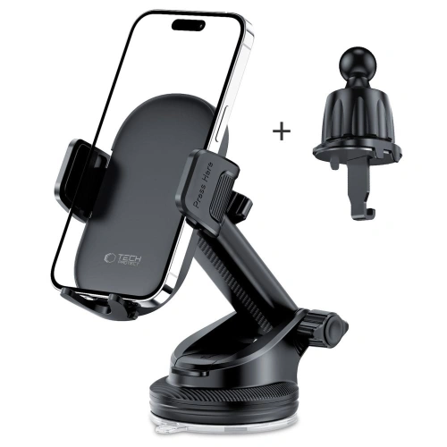 Kup Uchwyt samochodowy do kratki / na szybę / na kokpit Tech-Protect V7 Universal Dashboard & Vent Car Mount Black - THP2825 - {ean13} - Sklep Home Screen