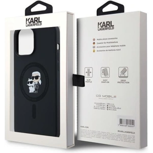 Kup Etui Karl Lagerfeld KLHMP13LSCMKCRHK Apple iPhone 13 / 13 Pro hardcase Silicone Karl & Choupette MagSafe czarny/black - KLD2012 - {ean13} - Sklep Home Screen