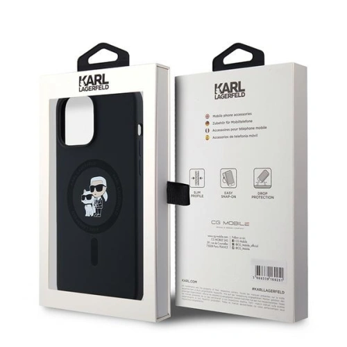 Kup Etui Karl Lagerfeld KLHMP13LSCMKCRHK Apple iPhone 13 / 13 Pro hardcase Silicone Karl & Choupette MagSafe černý/black - KLD2012 - {ean13} - Sklep Home Screen