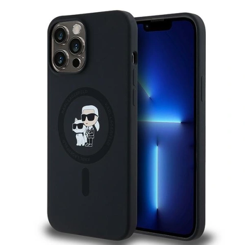 Kup Case Karl Lagerfeld KLHMP13XSCMKCRHK Apple iPhone 13 Pro Max Hardcase Silikon Karl & Choupette MagSafe schwarz/black - KLD2015 - {ean13} - Sklep Home Screen