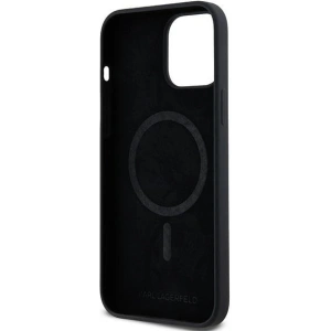 Buy Karl Lagerfeld KLHMP13XSCMKCRHK Apple iPhone 13 Pro Max hardcase Silicone Karl & Choupette MagSafe black - KLD2015 - {ean13} - Home Screen Store Europe