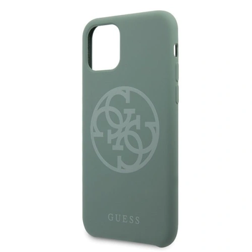 Kup Etui Guess GUHCN65LS4GKA Apple iPhone 11 Pro Max khaki hard case Silicone 4G Tone On Tone - GUE271KHA - {ean13} - Sklep Home Screen