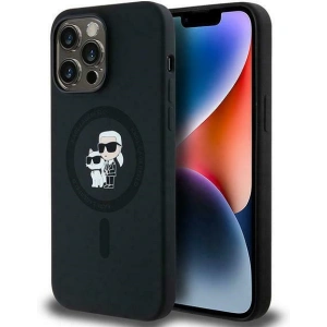 Kup Etui Karl Lagerfeld KLHMP14LSCMKCRHK Apple iPhone 14 Pro hardcase Silicone Karl & Choupette MagSafe czarny/black - KLD2018 - {ean13} - Sklep Home Screen