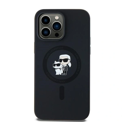 Kup Etui Karl Lagerfeld KLHMP14LSCMKCRHK Apple iPhone 14 Pro hardcase Silicone Karl & Choupette MagSafe černý/black - KLD2018 - {ean13} - Sklep Home Screen