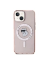 Etui Karl Lagerfeld KLHMP14SHFCCNOP Apple iPhone 15 / 14 / 13 hardcase IML Choupette MagSafe růžový/pink
