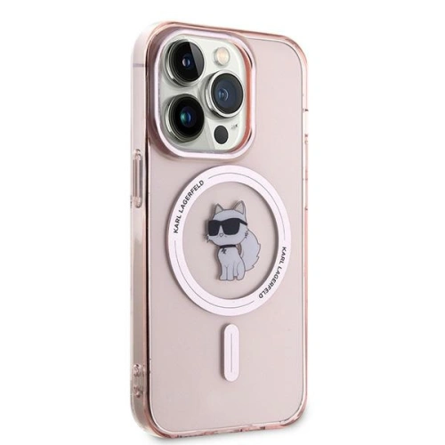 Buy Karl Lagerfeld KLHMP14XHFCCNOP Apple iPhone 14 Pro Max hardcase IML Choupette MagSafe pink - KLD2022 - {ean13} - Home Screen Store Europe