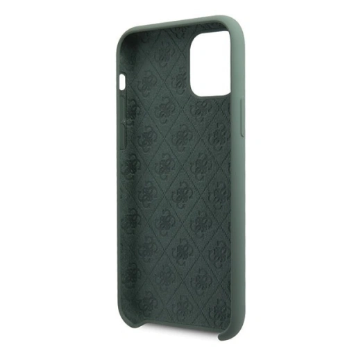 Kup Etui Guess GUHCN65LS4GKA Apple iPhone 11 Pro Max khaki hard case Silicone 4G Tone On Tone - GUE271KHA - {ean13} - Sklep Home Screen