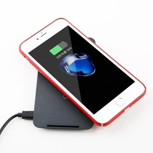 Buy Baseus Microfiber Wireless Charging Receiver QI Receiver with Lightning Plug Black - BSU676 - {ean13} - Home Screen Store Europe