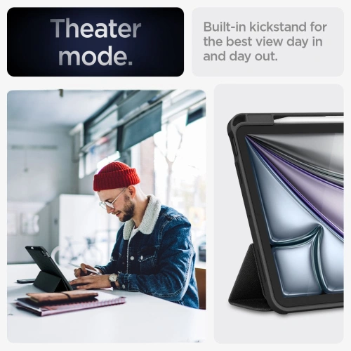 Kup Etui Spigen Urban Fit Apple iPad Air 10.9 2020/2022 (4. i 5. generacji) / iPad Air 11 2024 (6. generacji) black - SPN3413 - {ean13} - Sklep Home Screen