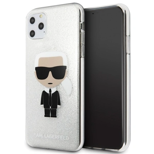 Kup Karl Lagerfeld KLHCN65TPUTRIKSL iPhone 11 Pro Max argintiu/silver Glitter Ikonik Karl - KLD183SLV - {ean13} - Sklep Home Screen