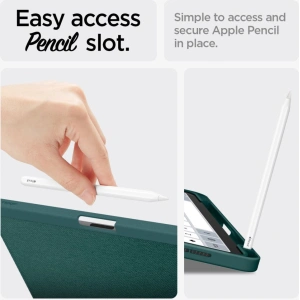 Kup Etui Spigen Urban Fit Apple iPad Air 10.9 2020/2022 (4. i 5. generacji) / iPad Air 11 2024 (6. generacji) midnight green - SPN3414 - {ean13} - Sklep Home Screen