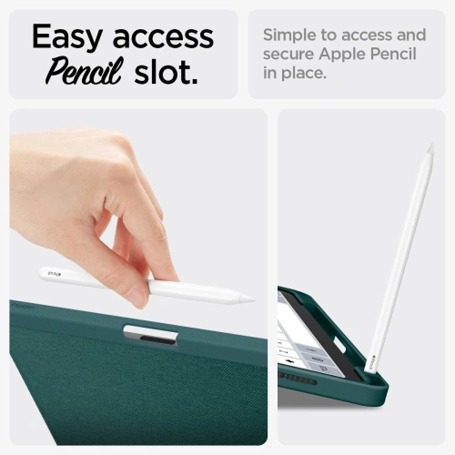 Kup Case Spigen Urban Fit Apple iPad Air 10.9 2020/2022 (4. und 5. Generation) / iPad Air 11 2024 (6. Generation) Mitternachtsgrün - SPN3414 - {ean13} - Sklep Home Screen